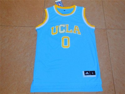Maillot De Basket NCAA University of California at Los Angeles Russell Westbrook 0 Light Bleu